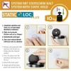 WENKO Static-Loc Plus Pavia Wall Hooks, Black, Set of 2