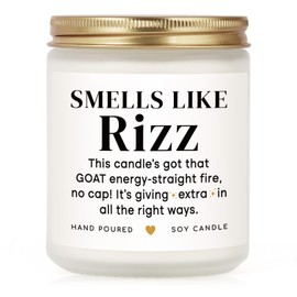 SteadStyle Rizz Candle, Funny Birthday Gifts for Teenage Girls Boys, Stocking Stuffers for Kids High Middle School Teens, Present Idea for Gen Z, Teens 16-18, Sister Brother Daughter Son Nephew Niece