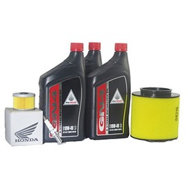 Honda 2000-2006 TRX350FE FOURTRAX RANCHER 4X4 ES Maintenance Kit - 3 Quarts 10W-40 Oil, Oil Filter, Air Filter, Spark Plug