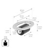 WAGNER 01722001 Drawer / Furniture Castor Design - Silver/Black, Diameter