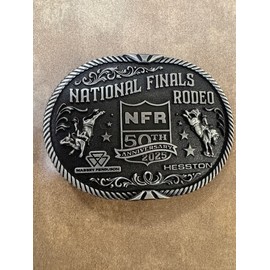 Montana Silversmiths NEW!! 2025 "Adult" Hesston National Finals Rodeo Belt Buckle