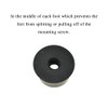 Acoeitl Black Soft Cutting Board Rubber Feet with Metal Screws
