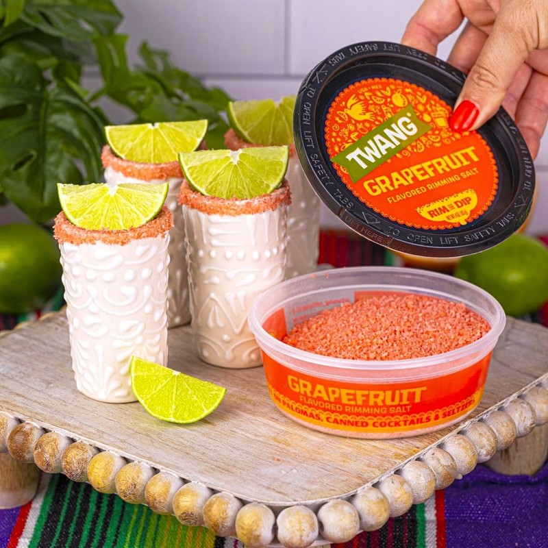 Twang Grapefruit Cocktail Glass Rimming Salt for Margaritas, Palomas, Drink