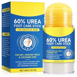 Crema Hidratante para Pies con Urea 60% y Acido Salicilico 2%, Crema para Pies Resecos y Agrietados, Cream Hidratante, Suavizante, Exfoliante y Remove