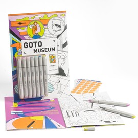 HIMI CC Marker Set, GOTO Museum Gift Box Dual Tip Quick Drying Markers, Clean Smelling Alcohol Marker,Hard and Soft Nib for Youth Adults Coloring Illustration, Great Value Pack (Purple)
