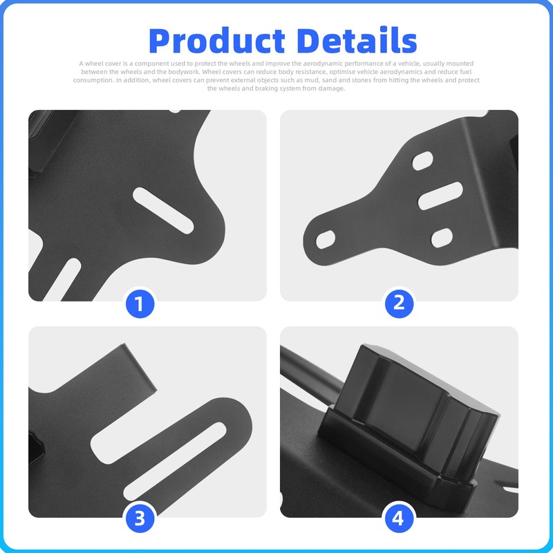For CFMOTO 675SS Tail Tidy Fender Eliminator Kits, Adjustable License