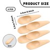Bojueshaw 6Pcs Small Wooden Spoons,Mini Tea Spoon,Natural Wooden Measuring Spoons
