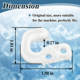 Generic 4 Pcs MJB62830601 Refrigerator Door Stop Closer, Replacement Stopper Kits