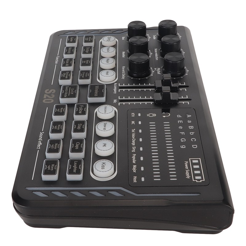 BT5.0 Wireless Sound Card Noise Reduction Modes Adjustable Sound Mixer
