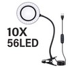 LED Magnifying Glass Lamp for Close Work – 5X/10X Lighted
