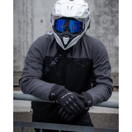 RIDEIRON Motorcycle Gloves, Winter, Water Resistant, Smartphone Compatible, Motorcycle Gloves, Cold Protection, Wind Resistant, Protective Gloves, Fleece Lined, Non-Slip, Unisex