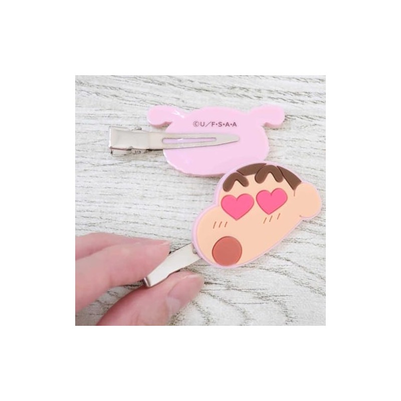 Eye Planning Crayon Shin-chan Bangs Clip 2P Light Pink K1855E