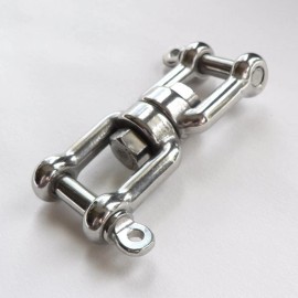 MarineNow 1/4" 316 Stainless Steel Boat Anchor Connector Swivel Jaw - Jaw 770 lb