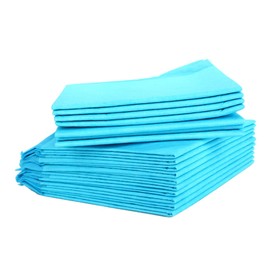 COLLBATH 10pcs Medium Disposable Pet Pee Pads Super Absorbent Puppy Training Pads Random Blue White for Indoor Use Car and Travel