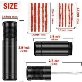 AKONE Tubeless Bicycle Tyre Repair Kit for MTB and Road Bike Tyres, Punctures Quick Repair Tubeless Tyre Repair Kit for On the Go Tubeless Repair Kit Tubeless Set (01)