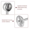sourcing map 4pcs Stainless Steel Closet Rod Holder Set Semi-Open