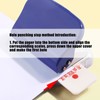 Hole Punch Dark Blue 6 Hole Portable Small Planner Hole