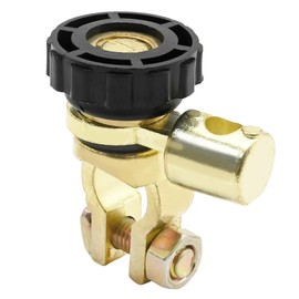 Hoypeyfiy Battery Master Disconnect Cut Off Switch, 360 Degree Top Post 6V 12V 24V Negative Post Battery Saver, Car Battery Power Shut Off Isolator for Marine Boat Car