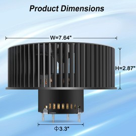 S-97016621 Bathroom Exhaust Fan Motor & Blower Wheel – Quiet, Easy Install, Strong Airflow, Replaces OEM #97016621, 99080568, Compatible with QTN80L, QTR080, QTR070, QTR080L, QTR080F, QTRN080, QTR070L