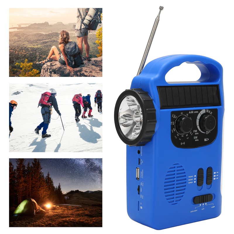 Hand Crank Solar Radio AM FM SW Emergency Radio with