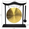 fengshuisale Feng Shui Brass Gong Desktop Zen Art for Fortune