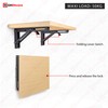 Highdecora Folding Shelf Bracket, 2 Pcs Heavy Duty Foldable Shelf