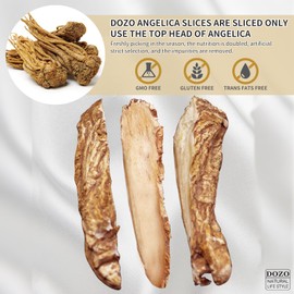 DOZO Dong Quai Root Premium Angelica Root 10.58oz/300g Angelica Sinensis Premium Dang Gui 100% Natural Angelica Root Slices Replenish Qi 当归 当归片 當歸