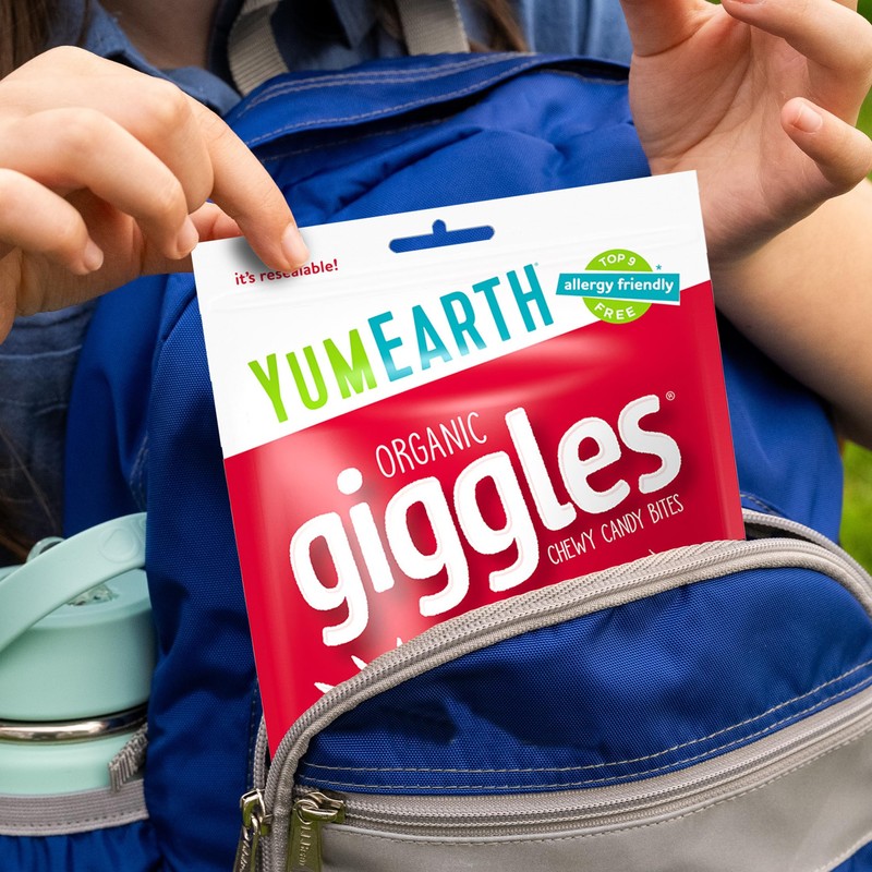 YumEarth Organic Giggles Chewy Candy – Allergy Friendly, No Artificial