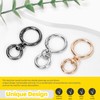 Mardatt 16Pcs 0.47/0.78/0.98inch Trigger Spring O Rings, Round Carabiner Clip