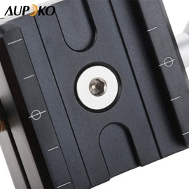 Aupoko Doppelseit Adjustable QR-50B Quick Release Plate Clamp, Compatible with Arca Swiss Tripod Head, Universal Adapter 50 mm, Slide Rail Clamp, Quick Release Plate Clamp