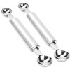 2 Pcs Double Ended Headed Fruit Icecream Ball Spoon Melon
