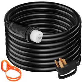 VEVOR 50FT 50 Amp Generator Extension Cord, STW 45446 + 45505 125V 250V Generator Power Cord, N14-50P & SS2-50R & CS6364 Twist Lock Connectors