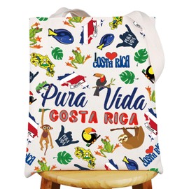 G2TUP Costa Rica Makeup Bag Costa Rica Travel Gifts Pura Vida Costa Rica Gifts Costa Rica Vacation Zipper Bag (Costa rica TG CA)