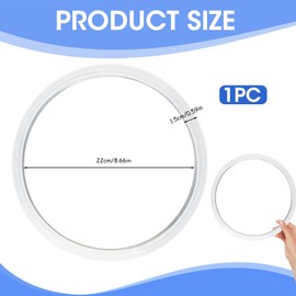 Silikon-Dichtungsring für Schnellkochtöpfe, 22cm Innendurchmesser, Universal Ersatzteil kompatibel, Hochtemperaturbeständiges Silikon für verbesserte Kochleistung, 22cm Ersatzdichtung ﻿