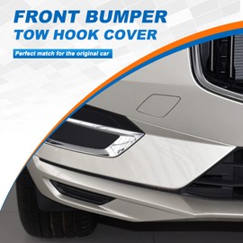 Front Bumper Tow Hook Cover Towing Eye Cap Fit for VOLVO XC60 2018 2019 2020 2021 39846406 398464065 31425165 (White, right passenger side) Xinpinsai