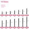 cSeao 114Pcs M6 Black Flat Head Allen Bolt Joint Connecting