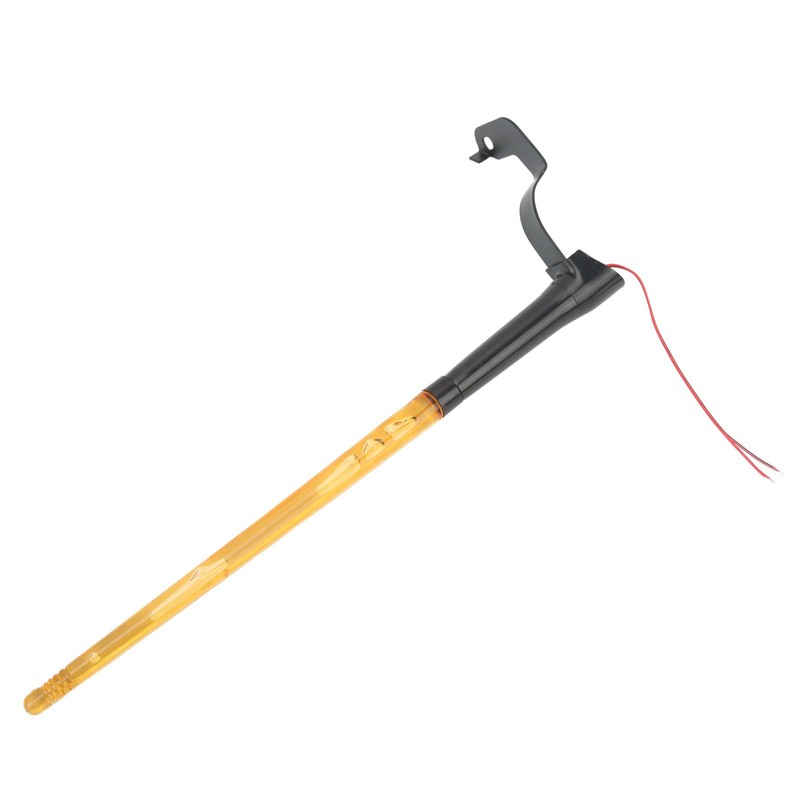2 Pcs Whip Lights 340mm Long Amber Lighted Antenna Flagpole
