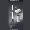 CBUCKS Disposable Toilet Brush – Silicone Head, Hands-Free Wet Wipe