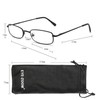 EYE ZOOM 3 Pack Classic Readers Rectangular Metal Reading Glasses