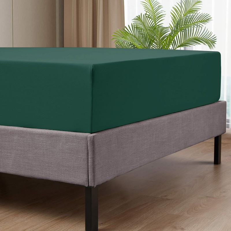 AMEHA King Size Fitted Sheets – Emerald Extra Deep Pocket