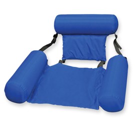 Poolmaster Water Chair Inflatable Swimming Pool Float Lounge, Blue