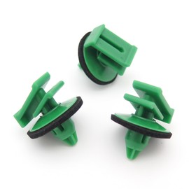 VVO Fasteners Plastic Side Skirt, Sill Moulding Cover Trim Clip, Green (Pack of 10)
