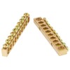10pcs 10-Hole Electrical Distribution Wire Screw Terminal Brass Ground Neutral