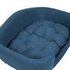 Great Deal Furniture Samuel Mid Century Small Plush Pet Bed