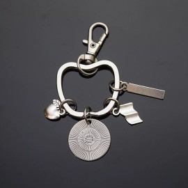 Unbranded Teacher Thanks Student Keychain Apple Key Ring Clip Big Heart Little Minds Gift