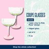 Lilly Pulitzer Unique Ridged Cocktail Glasses, Multicolor Glassware for Serving