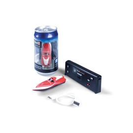 Revell Control 23569 Mini fuoribordo RC - Rosso con controllo preciso da 2,4 GHz, 7,5 cm di lunghezza