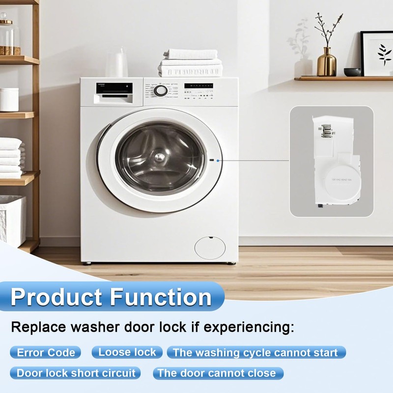 SDRZJX Upgrade Washer Door Lock Compatible with GE Washing Machine