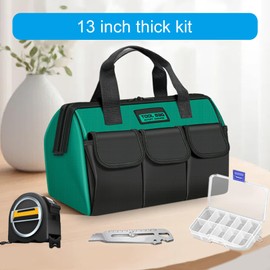 13inch Tool Bag Heavy Duty Tool Storage Bag Large Capacity Tool Storage Bag For Electricians Power Tool Organizers