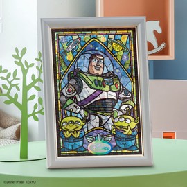 Buzz Lightyear 266 Piece Jigsaw Puzzle, Stained Glass, Squishy Series, Stained Art, 7.2 x 10.0 inches (18.2 x 25.7 cm)